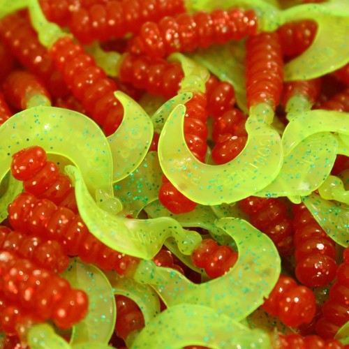 Red chartreuse hot - 2", grubs