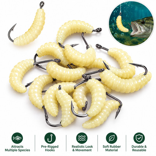 Rubber maggots grub soft - maggots,